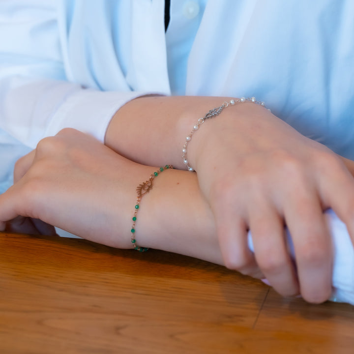 Emerald-Eye Charm Bracelet