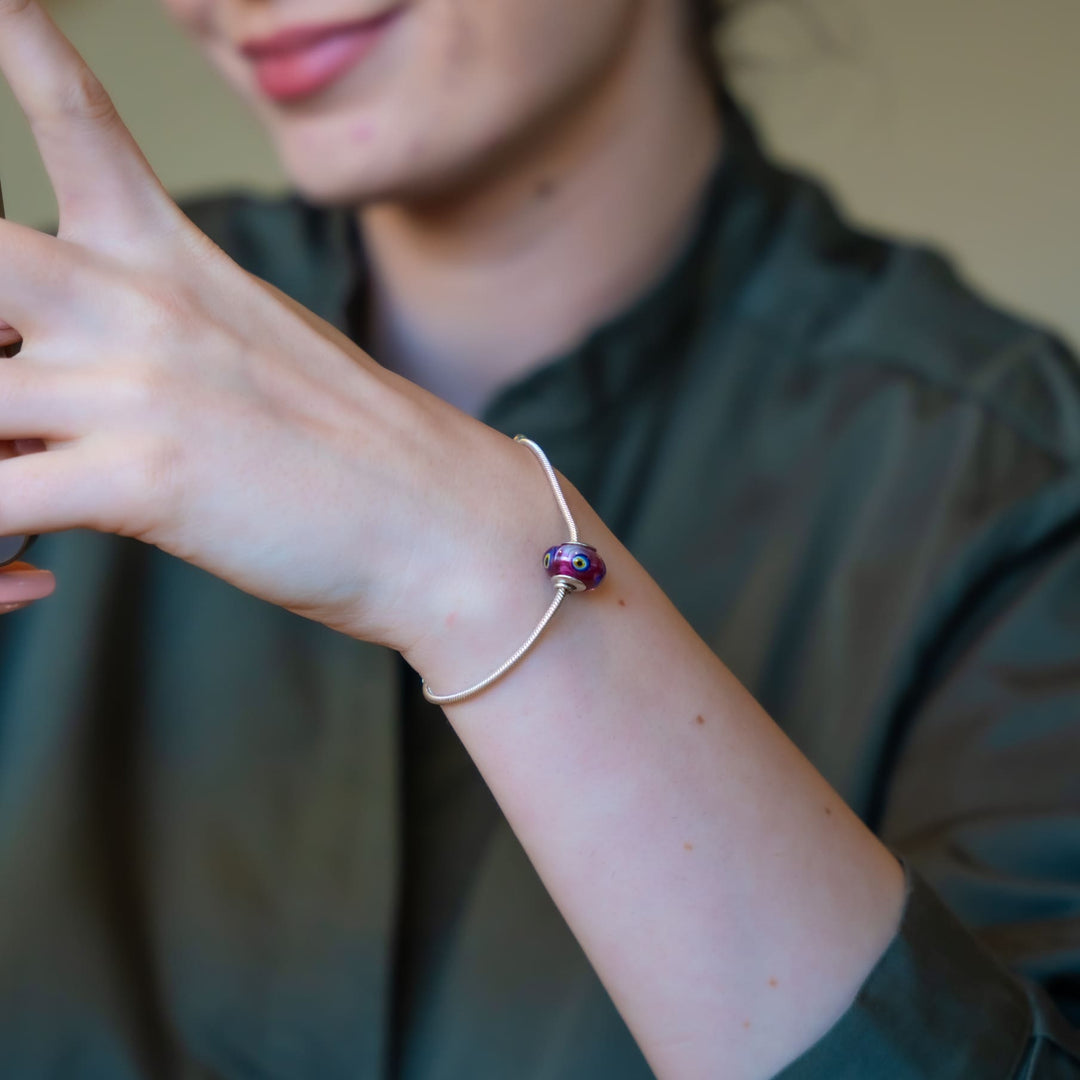 Evil eye Bracelet- Pink